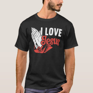 Camiseta Eu Amo Jesus Cristo Pastor Religioso Christian Bel