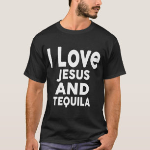 Camiseta Eu amo Jesus e Bar de tequila