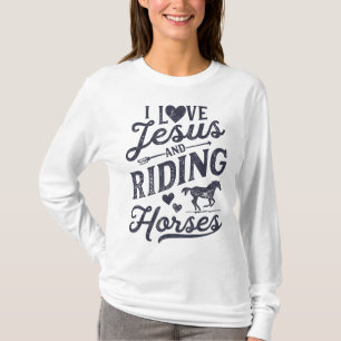 Camiseta Eu Amo Jesus E Cavalos Cavalos Cavalos Cavalos Cav