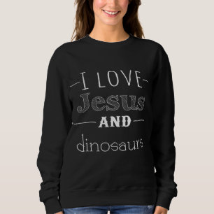 Camiseta Eu amo Jesus e dinossauros
