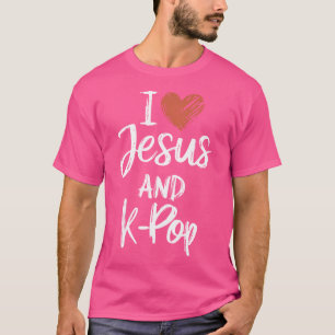 Camiseta Eu Amo Jesus E K-Pop, Religioso Cristão K-Pop L