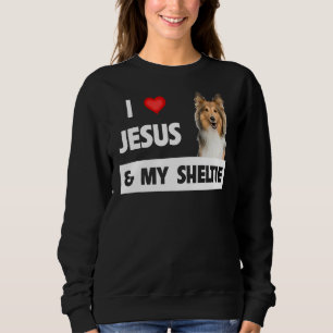 Camiseta Eu Amo Jesus E Meu Cachorro De Prateleira Mãe Pai