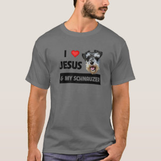 Camiseta Eu Amo Jesus E Meu Cachorro Esquisito Mãe Pai Pet