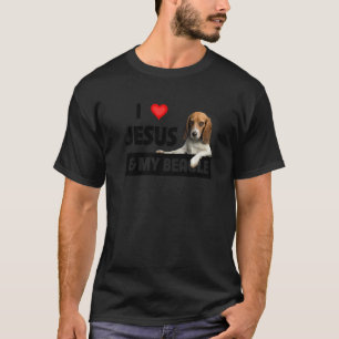Camiseta Eu Amo Jesus E Meu Cachorro, Mãe Pai Pet Parente