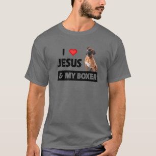 Camiseta Eu Amo Jesus E Meu Cachorro Mãe Pai Pet Parente C