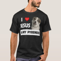 Eu Amo Jesus e Meu Grande Cão Pyrenees Mamãe Papai