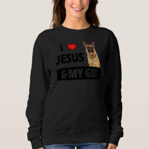 Camiseta Eu Amo Jesus E Minha Mãe Pai Pet Parceiro Alemão