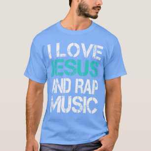 Camiseta Eu Amo Jesus e o Rap Música Deus Meme Moderno Chri
