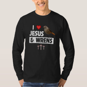 Camiseta Eu Amo Jesus e Observação de Pássaros Cambacicas A