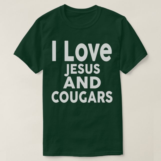 Camiseta Eu amo Jesus e os CUGARS.  (Frente do Design)