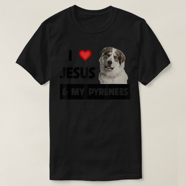 Camiseta Eu amo Jesus e os meus prirenos Excelentes Cachorr (Frente do Design)
