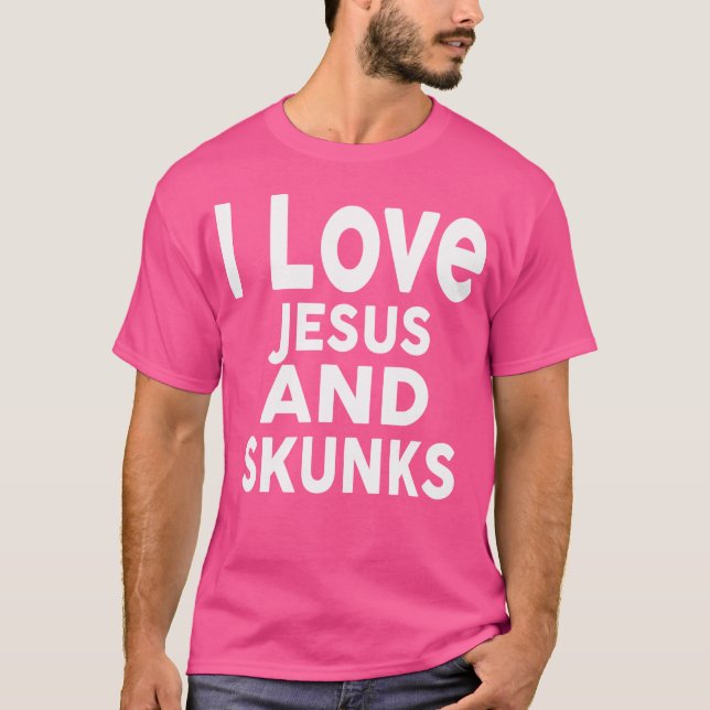 Camiseta Eu Amo Jesus E Pincéis Engraçado (Frente)