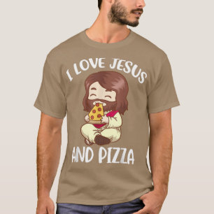 Camiseta Eu Amo Jesus E Pizza 891143
