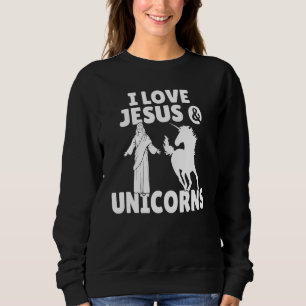 Camiseta Eu Amo Jesus E Unicórnios Magnéticos