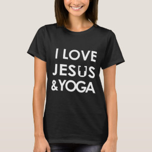 Camiseta Eu Amo Jesus E Yoga Faith Baseado Em Yoga Cote