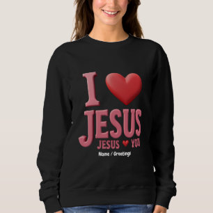 Camiseta Eu Amo Jesus, Jesus Te Ama Uma Fé Cristã