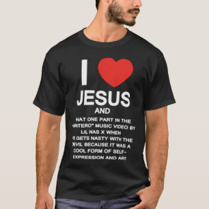 CAMISETA EU AMO JESUS - LIL NAS X MONTERO