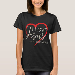 Camiseta Eu Amo Jesus Mas Eu Cuido Um Cristão Engraçado