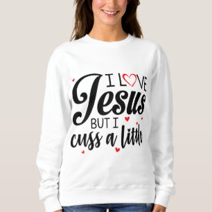 Camiseta Eu Amo Jesus Mas Eu Cusco Uma Pequena Mulher Engra