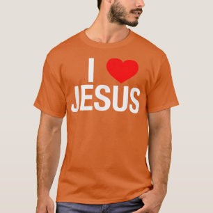 Camiseta Eu amo JesusEu coração Jesus T