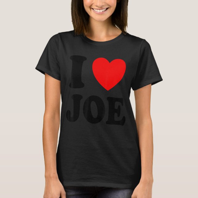 Camiseta Eu amo Joe (Frente)