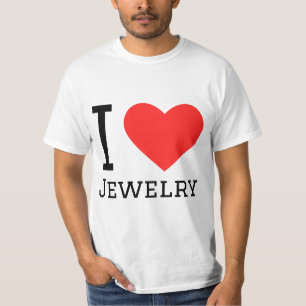 Camiseta Eu amo jóias