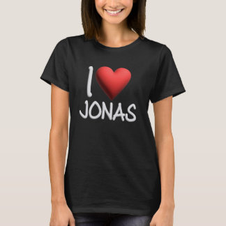 Camiseta Eu Amo Jonas Name Personalizado Men Cara Amigo BFF