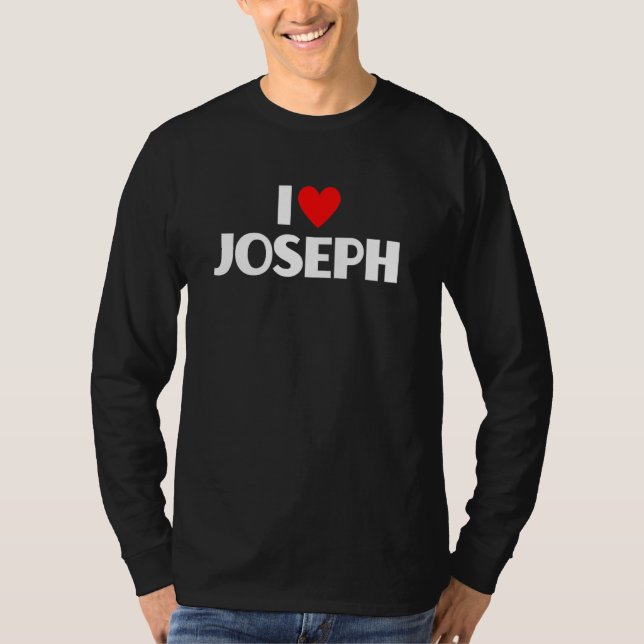 Camiseta Eu Amo Joseph I Heart Joseph (Frente)