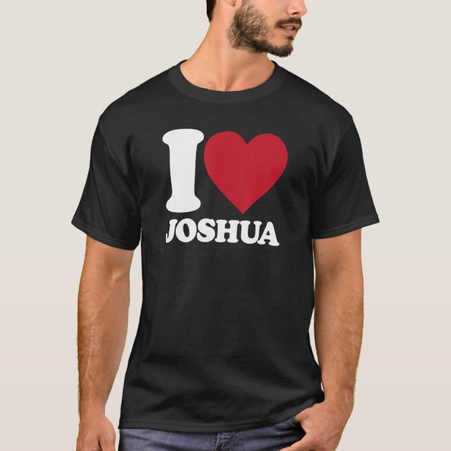 Camiseta Eu amo Joshua - Eu amo Joshua (Frente)