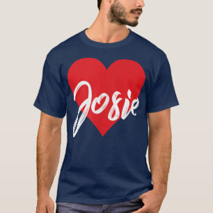 Camiseta Eu Amo Josie Primeiro Nome T I Heart