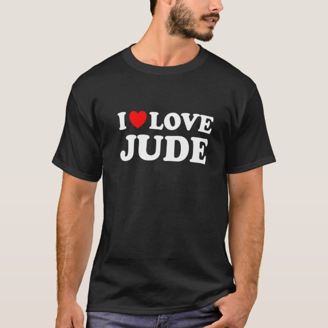 Camiseta Eu Amo Jude I Heart Jude (Frente)