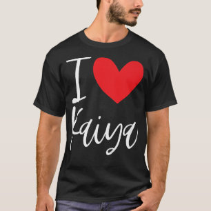 Camiseta Eu Amo Kaiya Nome Menina Personalizada Mulher Bff 