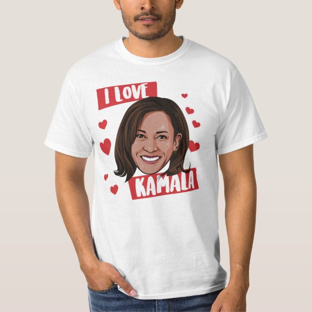 CAMISETA EU AMO KAMALA (Frente)