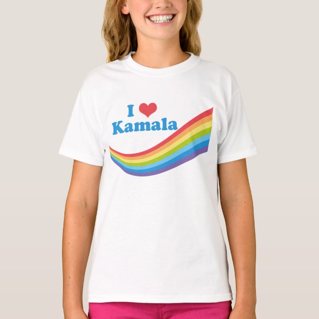 Camiseta Eu Amo Kamala Kids (Frente)