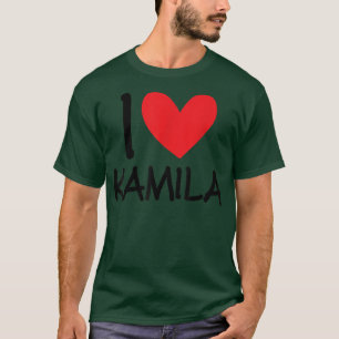 Camiseta Eu Amo Kamila Nome Menina Personalizada Mulher BFF
