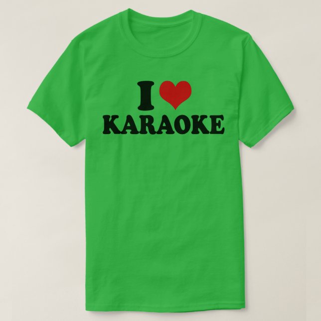 Camiseta Eu Amo Karaoke (Frente do Design)