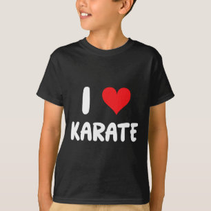 Camiseta Eu Amo Karatê - Coração - Artes Marciais