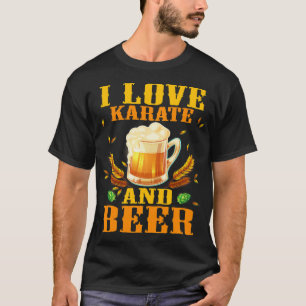 Camiseta Eu Amo Karate E Beer Funny Karate7