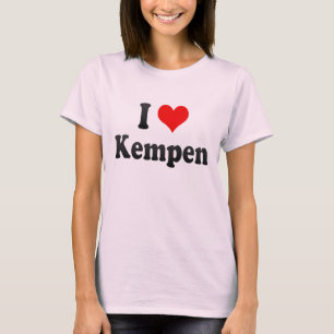 Camiseta Eu amo Kempen, Alemanha. Ich Liebe Kempen,