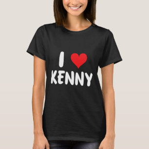 Camiseta Eu Amo Kenny - Coração - Nome
