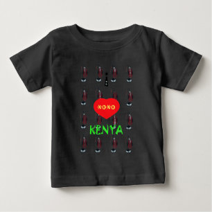 Camiseta Eu amo Kenya XOXO