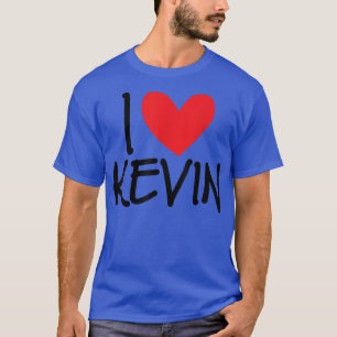 Camiseta Eu Amo Kevin Name Personalizado Men Cara Amigo BFF