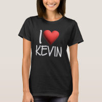 Eu Amo Kevin Name Personalizado Men Cara Amigo BFF