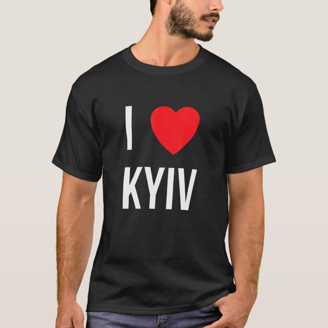 Camiseta Eu Amo Kiev (Frente)