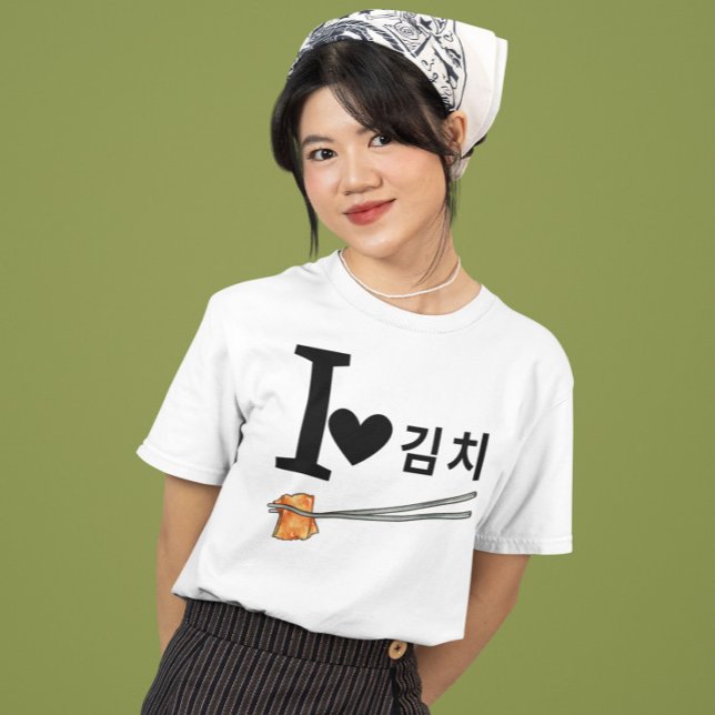 Camiseta Eu Amo Kimchi (Criador carregado)