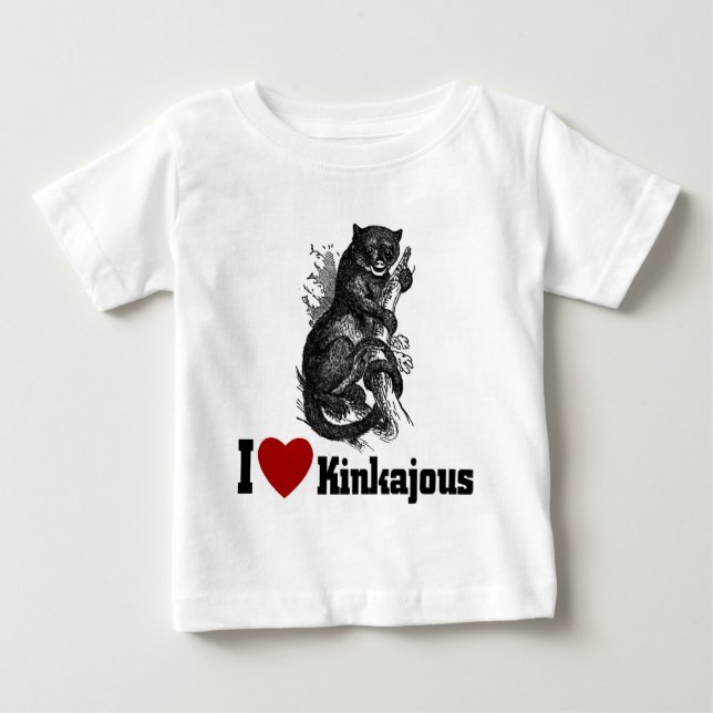 Camiseta Eu Amo Kinkajous (Frente)