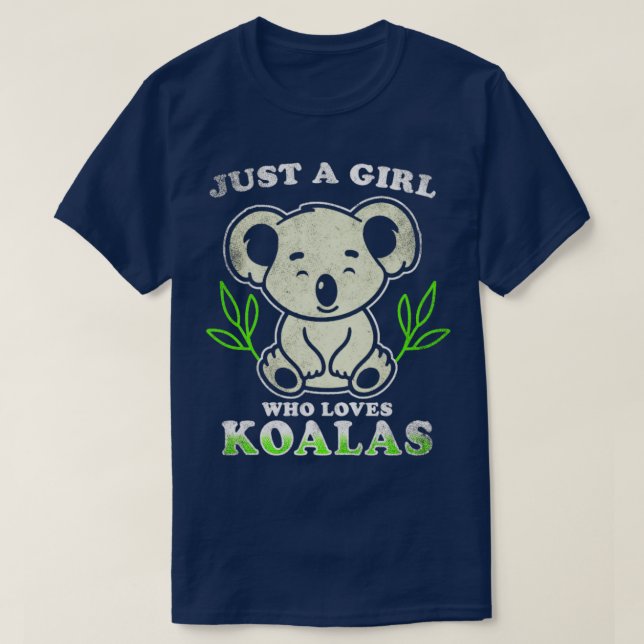 Camiseta Eu Amo Koalas (Frente do Design)