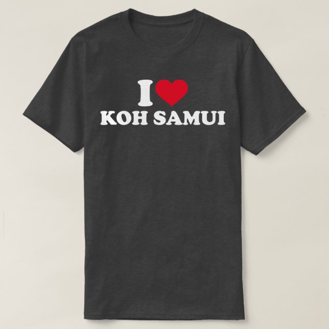 Camiseta Eu amo Koh Samui (Frente do Design)