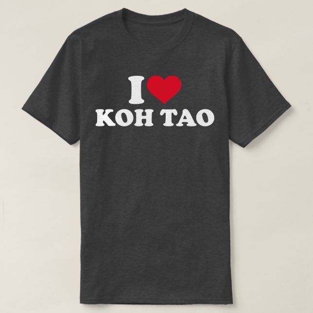 Camiseta Eu amo Koh Tao (Frente do Design)