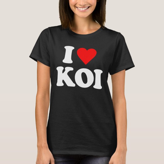 CAMISETA EU AMO KOI (Frente)